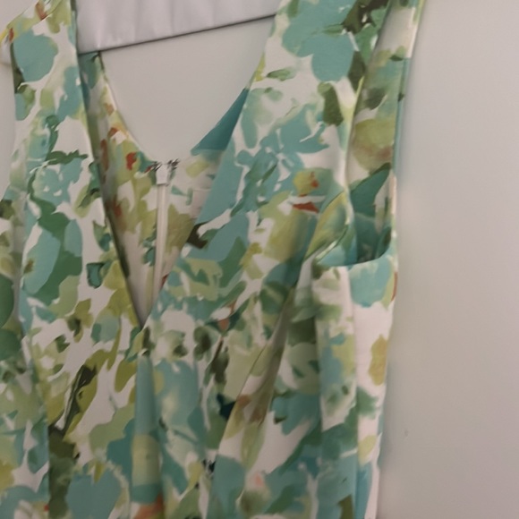 Dress the population with slit, long floral dress, beautiful size small - Picture 6 of 8